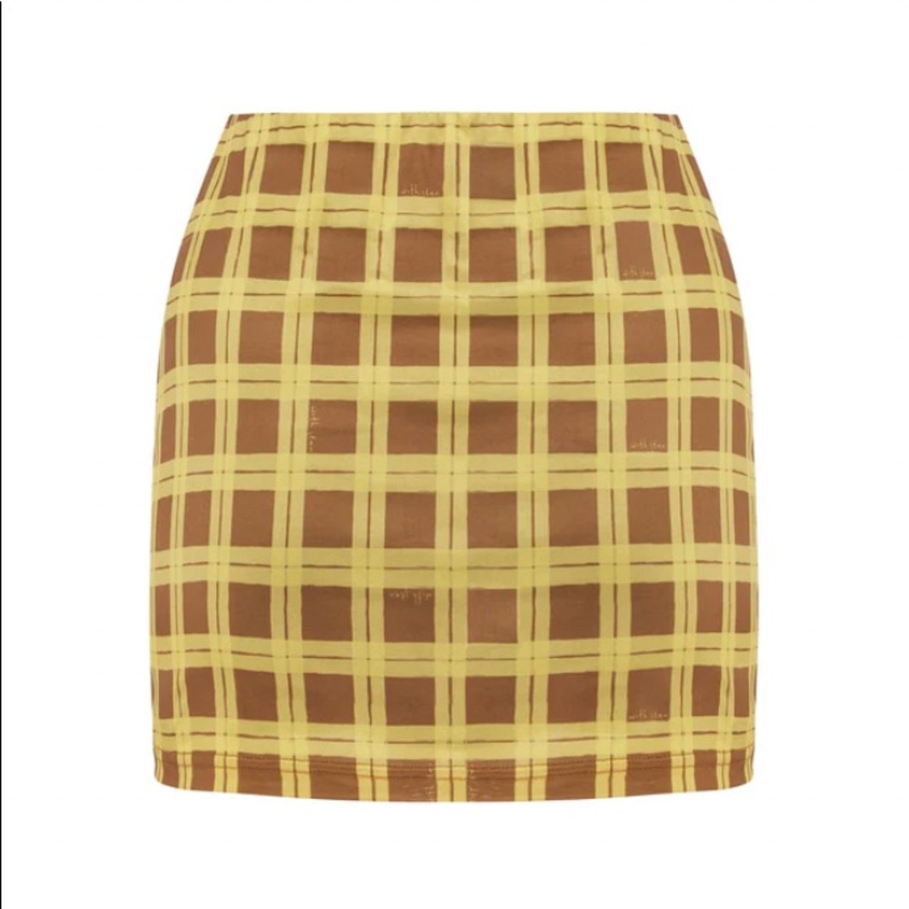 With Jéan Miles Mini Skirt in Cher